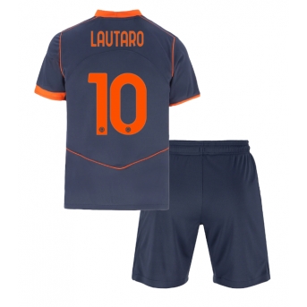 Billige Fotballdrakt Inter Milan Lautaro Martinez #10 Replika Tredjedraktsett Barn 2025-26 Kortermet (med bukser)